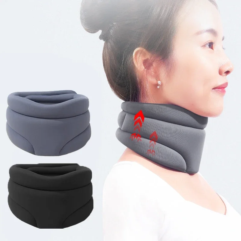 Adjustable Cervical Neck Support Brace For Pain Relief Comfortable Foam Collar For Travel & Health pink