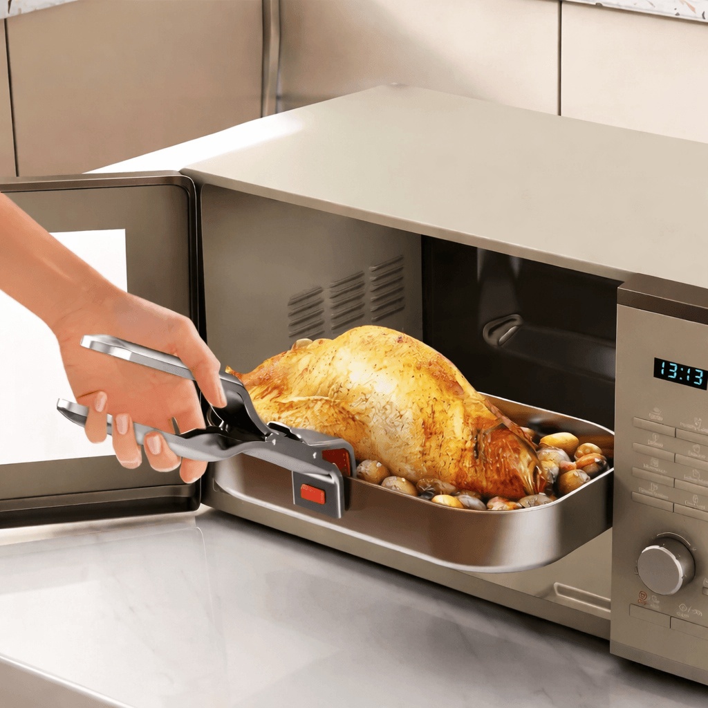 Stainless Steel Anti Scald Bowl Holder Clip Multi Purpose Kitchen Safety Tool Stainless Steel Anti Scald Bowl Holder Clip Multi Purpose Kitchen Safety Tool