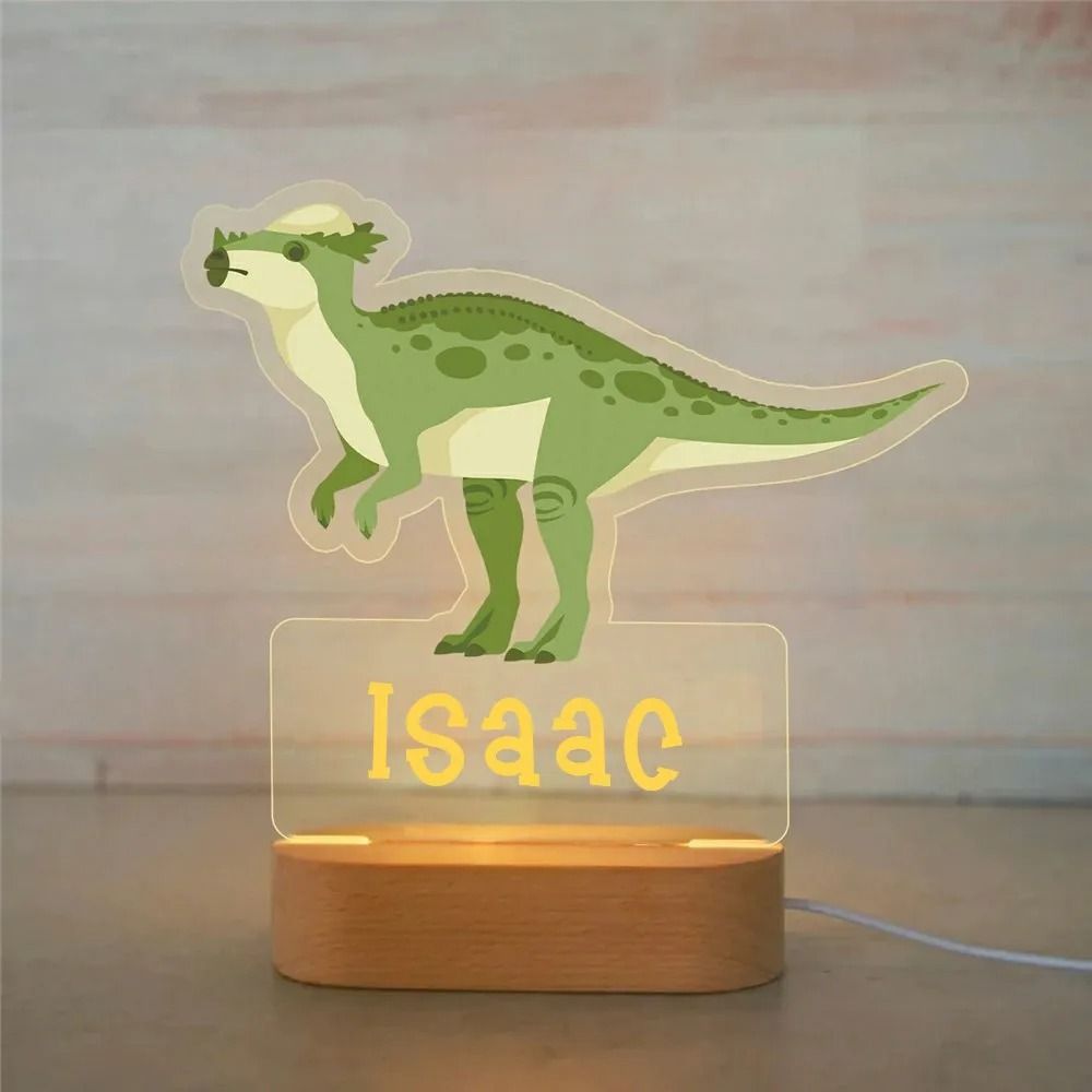 Personalized Name Night Light Custom Acrylic Animal LED Lamp For Kids 25 7 Colors Light
