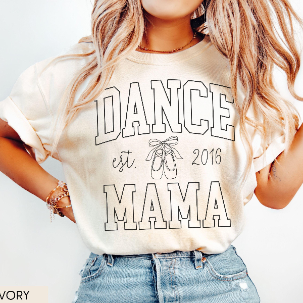 Custom Dance Mom Shirt Comfort Colors, Personalized Dance Mama Tee, Dance Competition Mom Shirt, Ballet Mom Shirt, Dance beige xl sweatshirt