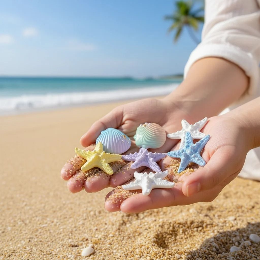 Beach Themed Waterproof Bag Charms a
