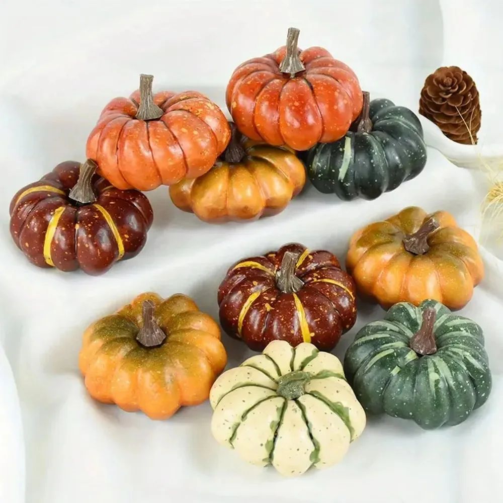 Mini Pumpkin Decor Set For Fall Table Decor And Thanksgiving Home Styling Mini Pumpkin Decor Set For Fall Table Decor And Thanksgiving Home Styling