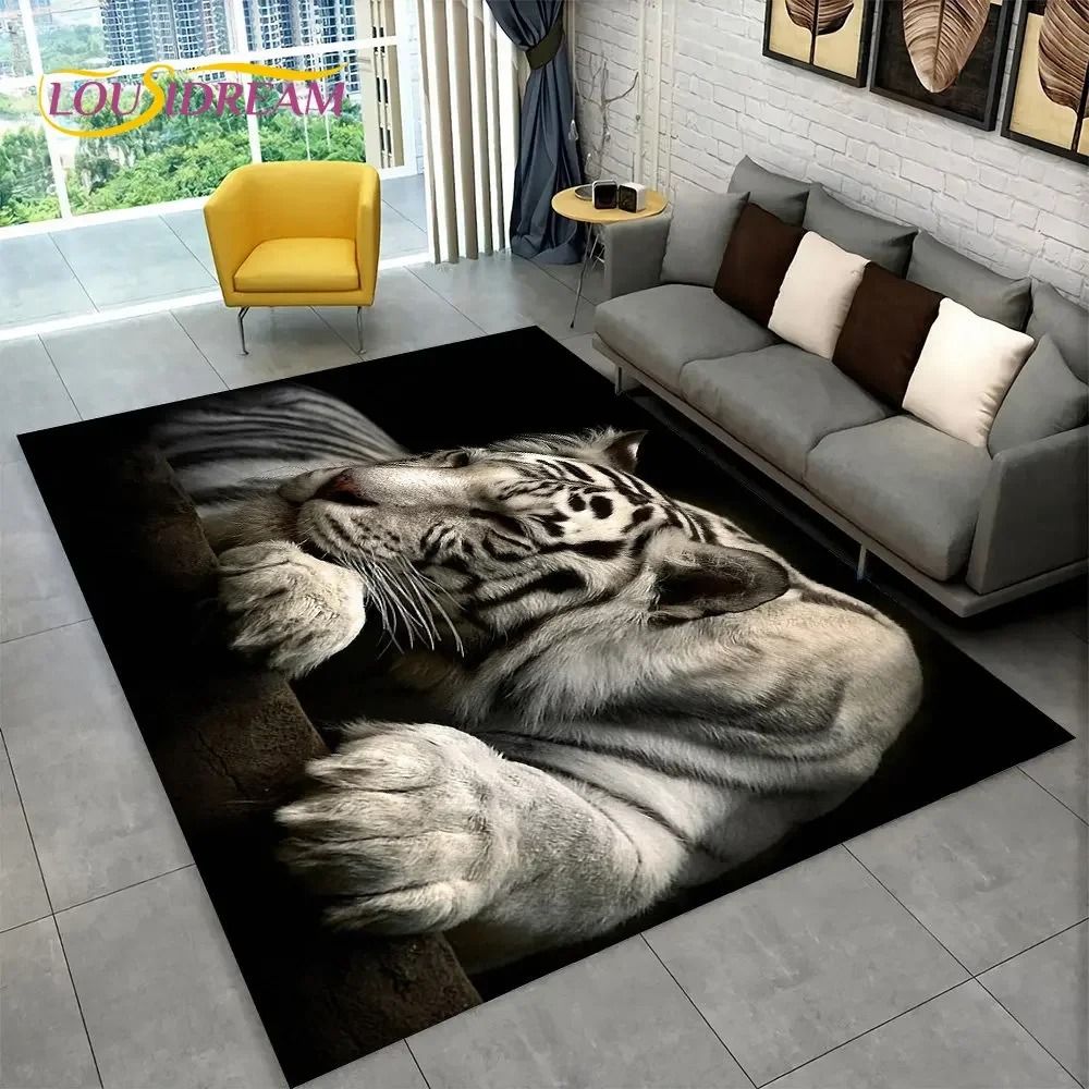 Wild Predator 3D Area Rug High Definition Apex Predator Sculpture style 7 16 In X 24 In
