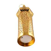 Moroccan Gold Hollow Iron Lantern Decorative Candle Light Decor m
