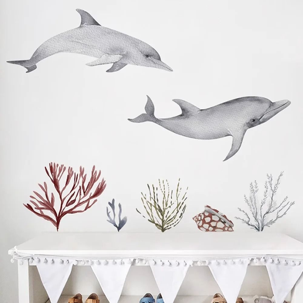 Underwater Wall Stickers Ocean Wall Decals For Bathroom And Kids Room Decor h