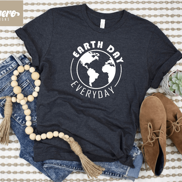 Earth Day Every Day Shirt Minimalist Planet Earth Day Shirt Eco Friendly Graphic Tee pink xl sweatshirt