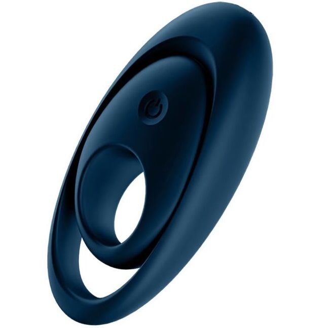 satisfyer Glorious Duo Ring Vibrator blu scuro 1 St