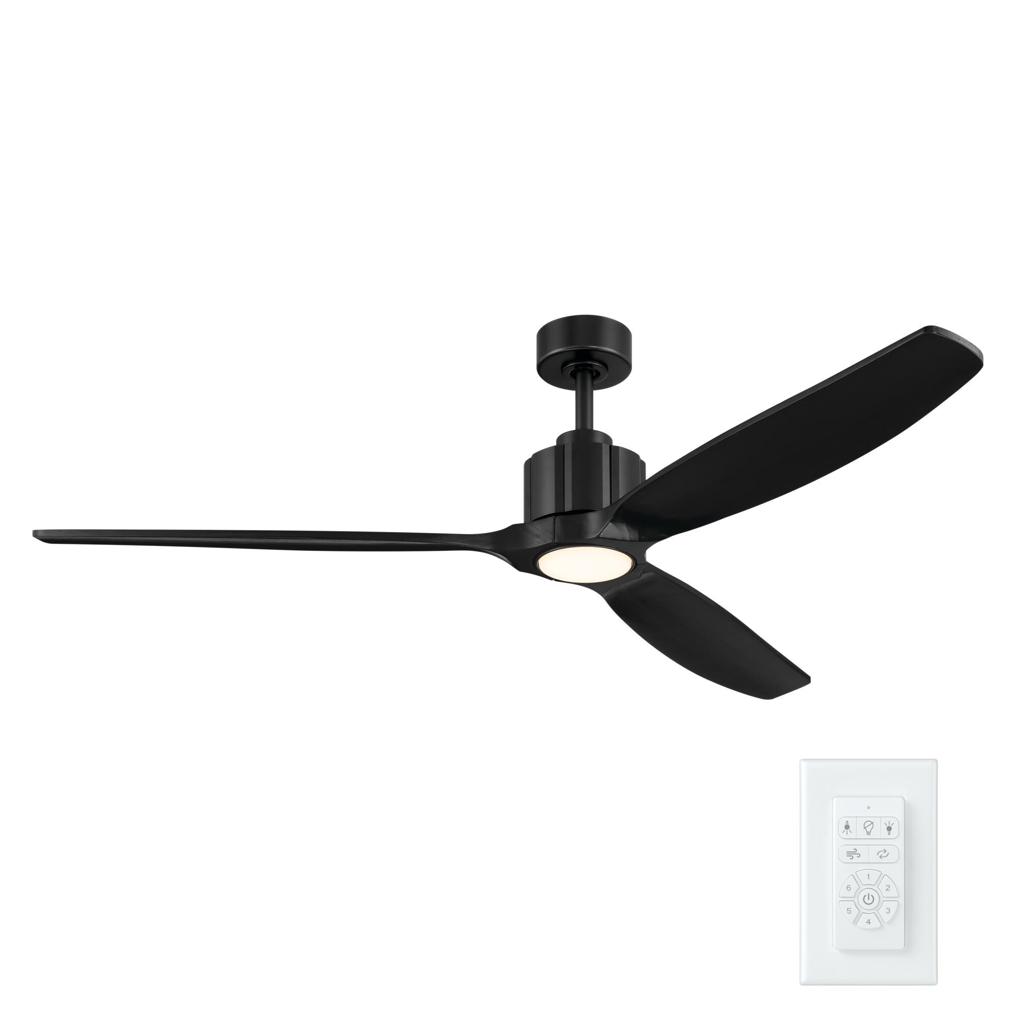 Kichler Lighting Calyx 60 Inch Ceiling Fan with Light Kit - 300360-BK