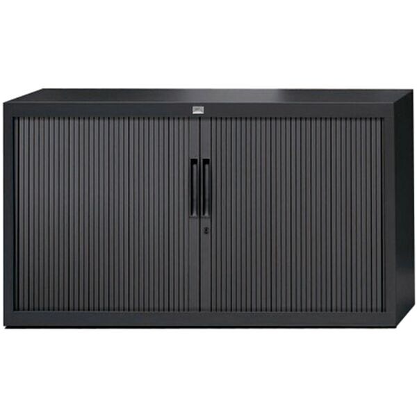 Schaffenburg Rollladenschrank »Claudius Plus« 120 cm 2 OH schwarz, 120x72.8x45 cm Image