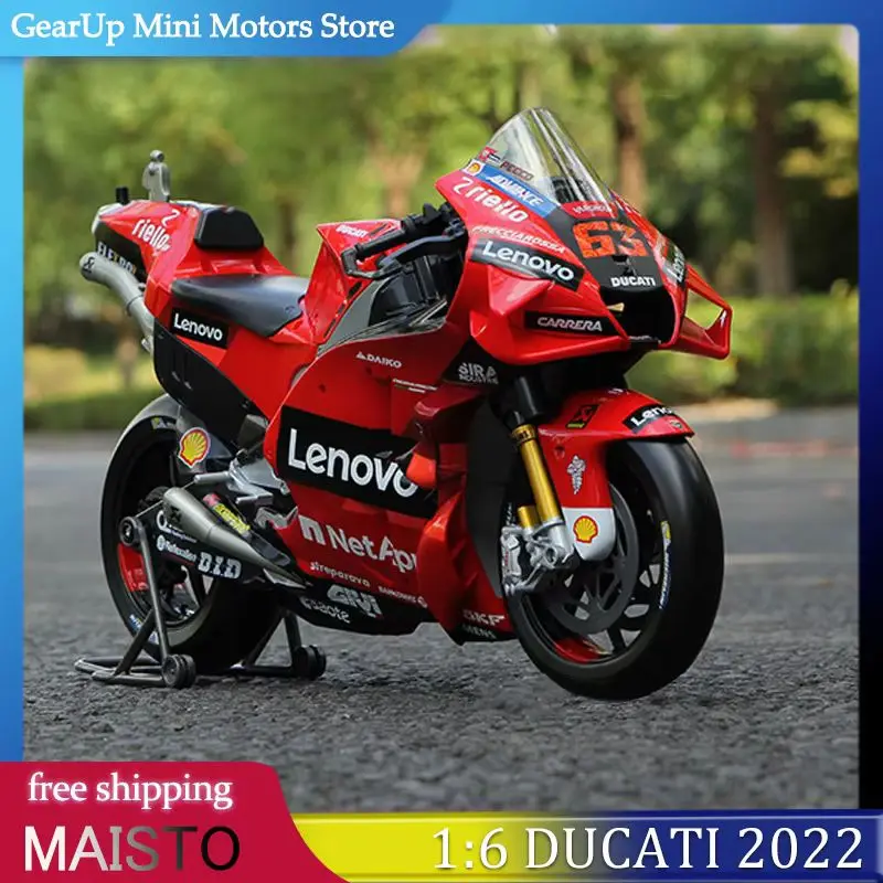 MAISTO 1:6 Ducati 2024 Racing Motorrad-Legierung, Druckguss, limitierte Auflage, Sammlerstück in Geschenkbox für Discerning-Bike-Enthusiasten Image