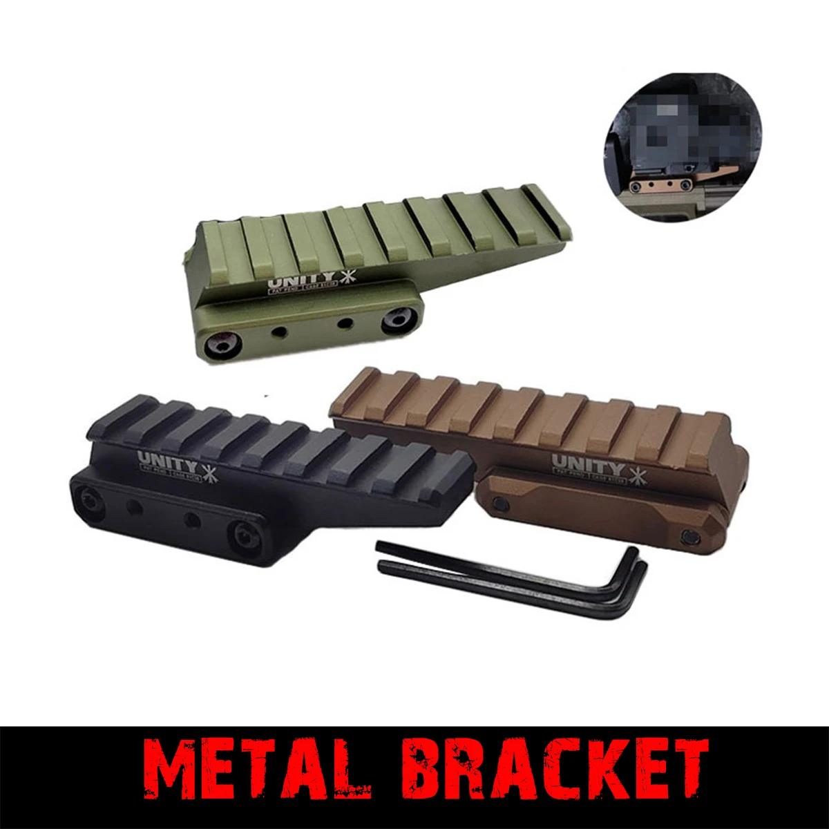 Unity Tactical FAST Optic Riser FTC Scope Mount 551 552 553 558 Red Dot Sight 21mm Picatinny Mount Hunting Gun Accessories Image
