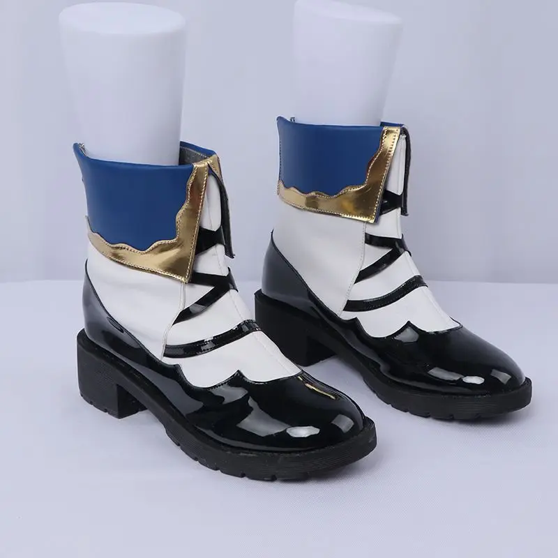 Hot Clearance Genshin Impact Barbara Cosplay Footwear Mid-Calf Dress Up Schuhe nach Maß für Comic Con Party