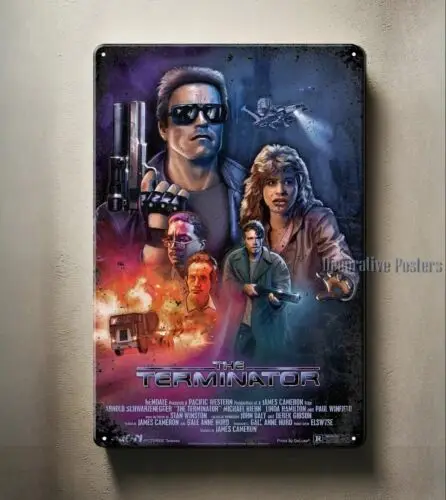 The Terminator Movie Metallposter-Blechschild – 20 x 30 cm große Sammelscheibe aus Aluminium