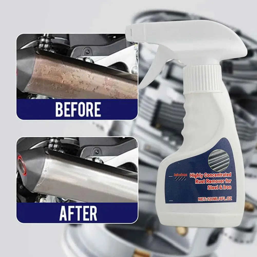 120/500ml Auto-Rostentferner-Spray für Felgen Auspuffrohre Metallrestaurierung Hochleistungs-Rostreiniger Anti-Rost-Lösung Image
