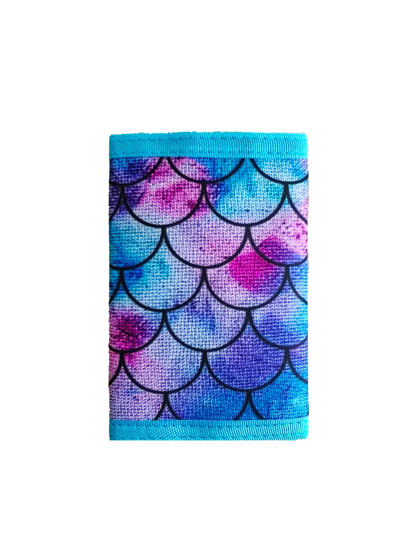 1 Stück Meerjungfrau-Trifold-Geldbörsen für Mädchen, süße Mädchen-Geldbörse F mit Klettverschluss, Youg-Mädchen-Geldbörse, Geburtstag, Weihnachtsgeschenke