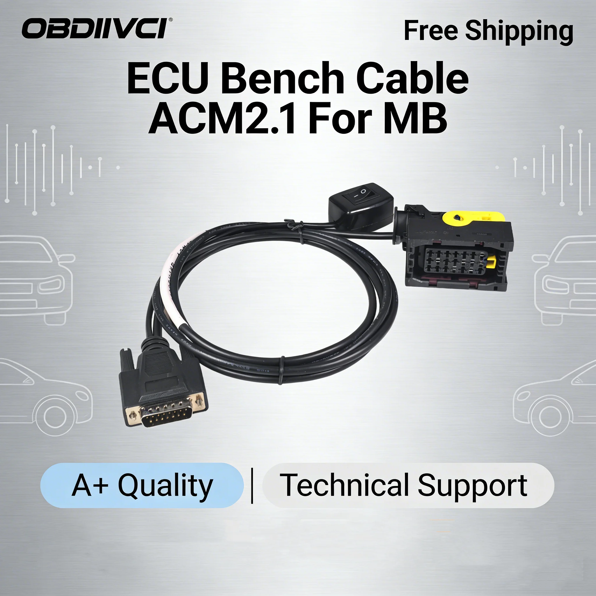 Für MB ACM/2,1 ACM2,1 ECU Bank Kabel K-linie & CAN Kabel Für Mercedes-Benz Lkw ECU diagnose Werkzeuge Kabel Adapter Image