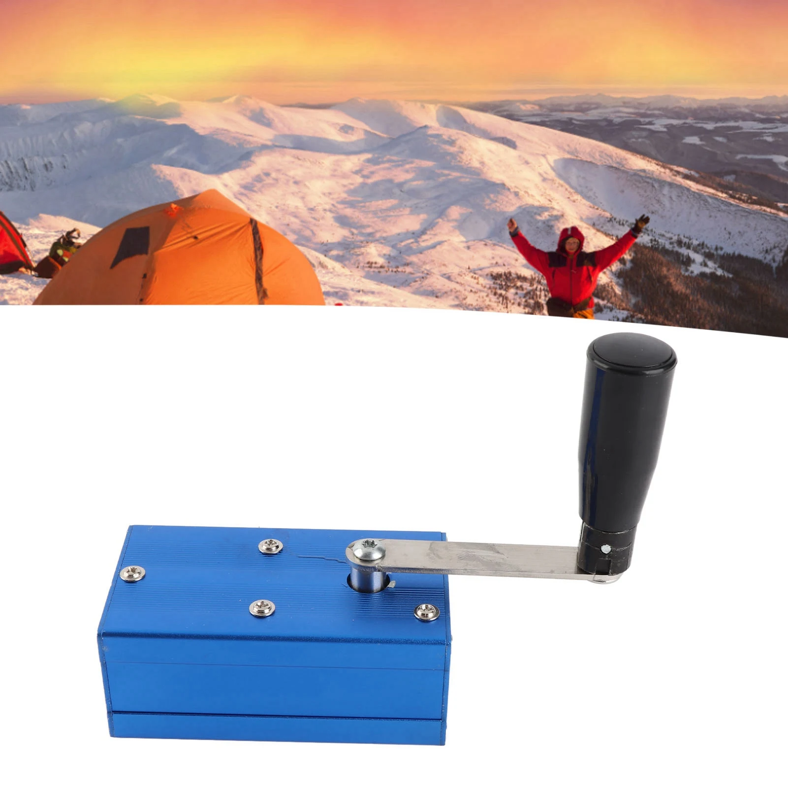 Handkurbel-Generator Hochleistungs-Handgenerator mit COB-Licht für Notfälle und Überlebenssituationen Image