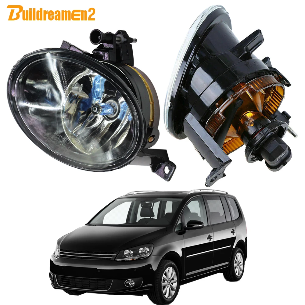 2 x 9006 HB4 Auto-Nebelscheinwerfer-Baugruppe mit 100 W 55 W Halogen-Nebelscheinwerfer für Volkswagen VW Touran (1T3) 2010 2011 2012 2013 2014 2015