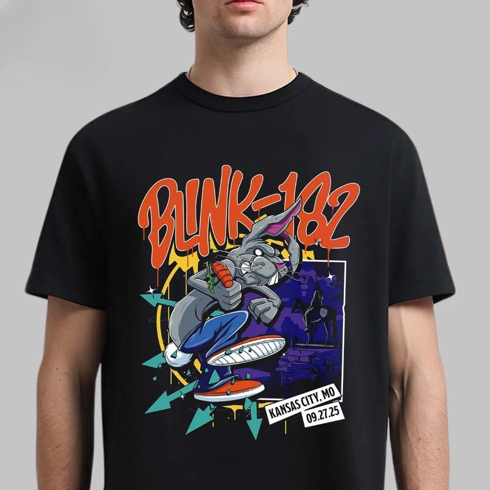 Blink 182 Baumwoll-Band-Shirt, Unisex, Sommer, kurzärmelig, modisches Marken-T-Shirt, luxuriös, lässig, Vintage