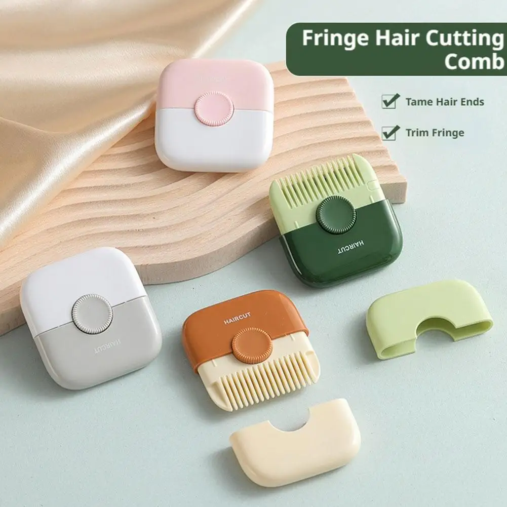 Tragbarer Haarschneidekamm für Spliss, 2-in-1 Haarschneidekamm für Ponytrimmen, Haarschneidewerkzeug für Zuhause für Kinder & Erwachsene Image