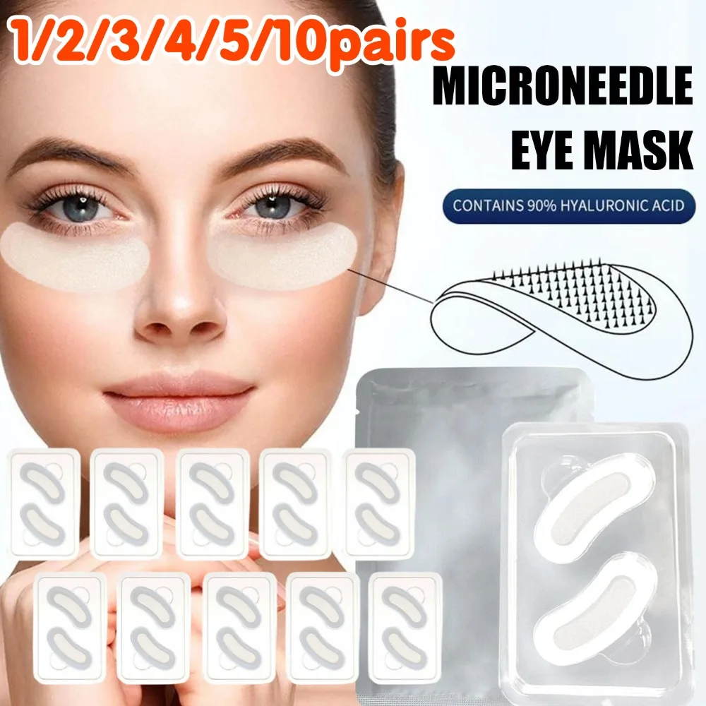 0,2mm Mikronadel-Augenmaske mit Hyaluronsäure & Kollagen gegen Falten & Augenringe Tiefenwirksame Hydratisierende Augenmaske Augenpflege Image
