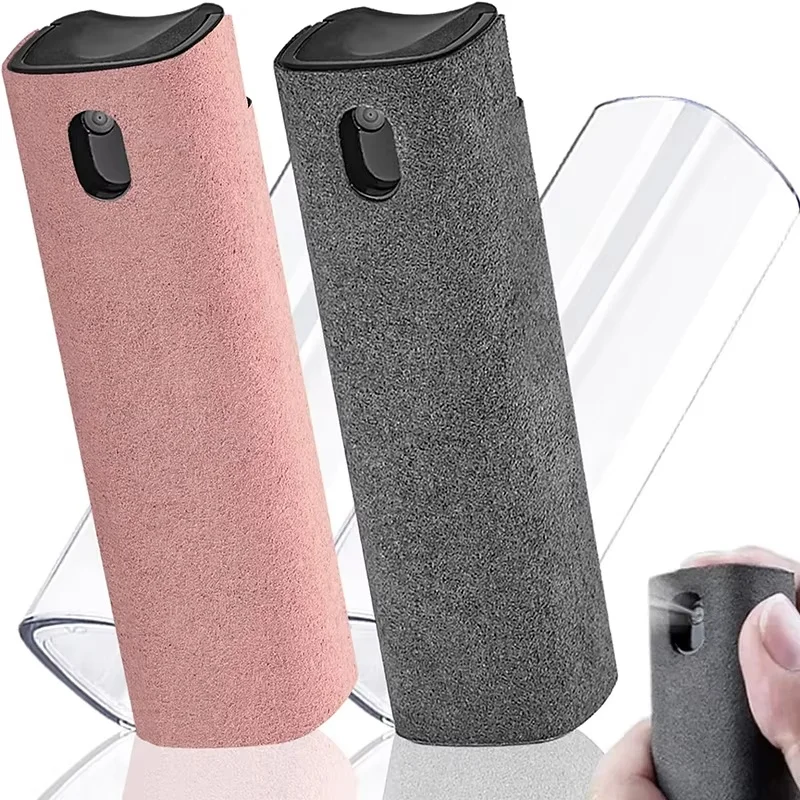 2-in-1-Handy-Bildschirmreiniger-Spray, tragbarer Tablet- und Handy-Touchscreen-Reiniger, Mikrofasertuch-Set, Glasreinigungsartikel Image