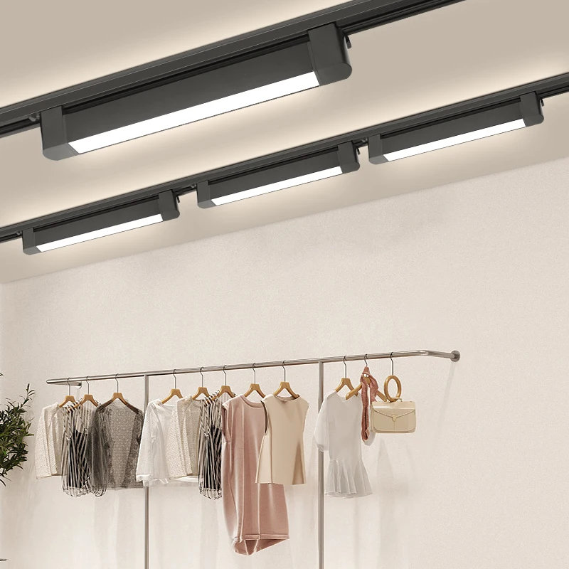 LED-Schienenleuchte, 40 W, 30 W, 20 W, 10 W, Flutlicht, 110 V, 220 V, Innenbeleuchtung, Heimdekoration, Schienenlampe, Deckenschienen, Schienenbeleuchtung Image