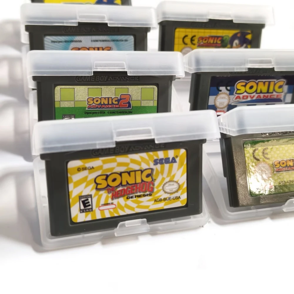 Sonic Advance 1 2 3 Hedgehog Genesis für GBA/GBA SP/NDS Geburtstagsgeschenk GBA Videospiel-Kassette Konsolenkarte 32-Bit-Spielkarte