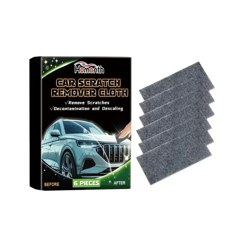2026 Top-Qualität 6-teiliges Nano-Glanztuch Auto-Kratzer-Entferner Wiederverwendbare Lackreparatur Autopflege Image