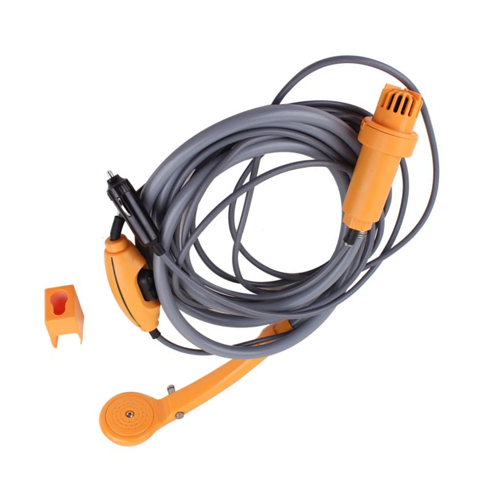 2,5 l/min tragbare Camping-Dusche, Outdoor-Duschset, verstellbarer Wasserdurchfluss, auslaufsicher, Duschkopf-Sprühgerät für den Außenbereich