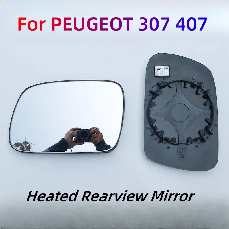 Pour PEUGEOT 307 2001-2008 Peugeot 407 2004-2008 Rétroviseur chauffant en verre côté gauche et droit