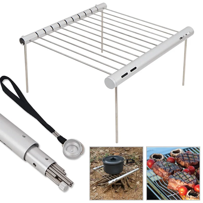 D5 Mini Barbecue de poche Portable en acier inoxydable Barbecue pliant Barbecue support de Barbecue accessoires pour Camping pêche utilisation