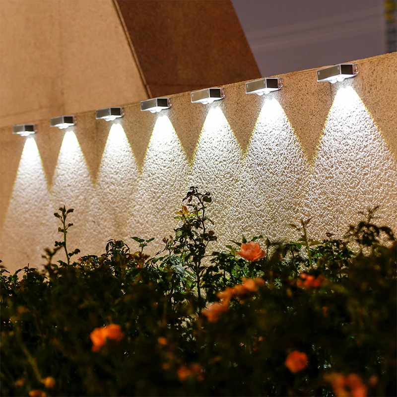 4 pièces, lampes solaires LED, lampes d'extérieur, capteur de lumière intelligent avec marche/arrêt automatique, lampes de jardin, lampes de chemin