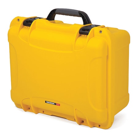NANUK CASES 933-1004 Yellow Carrying Case, 19.9"L x 16.1"W x 10.1"D, Material: