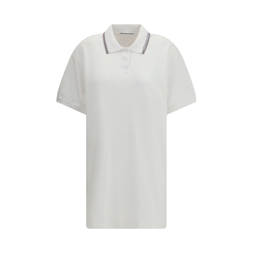 Alexander Wang Weißes Baumwoll-Casual-Kleid