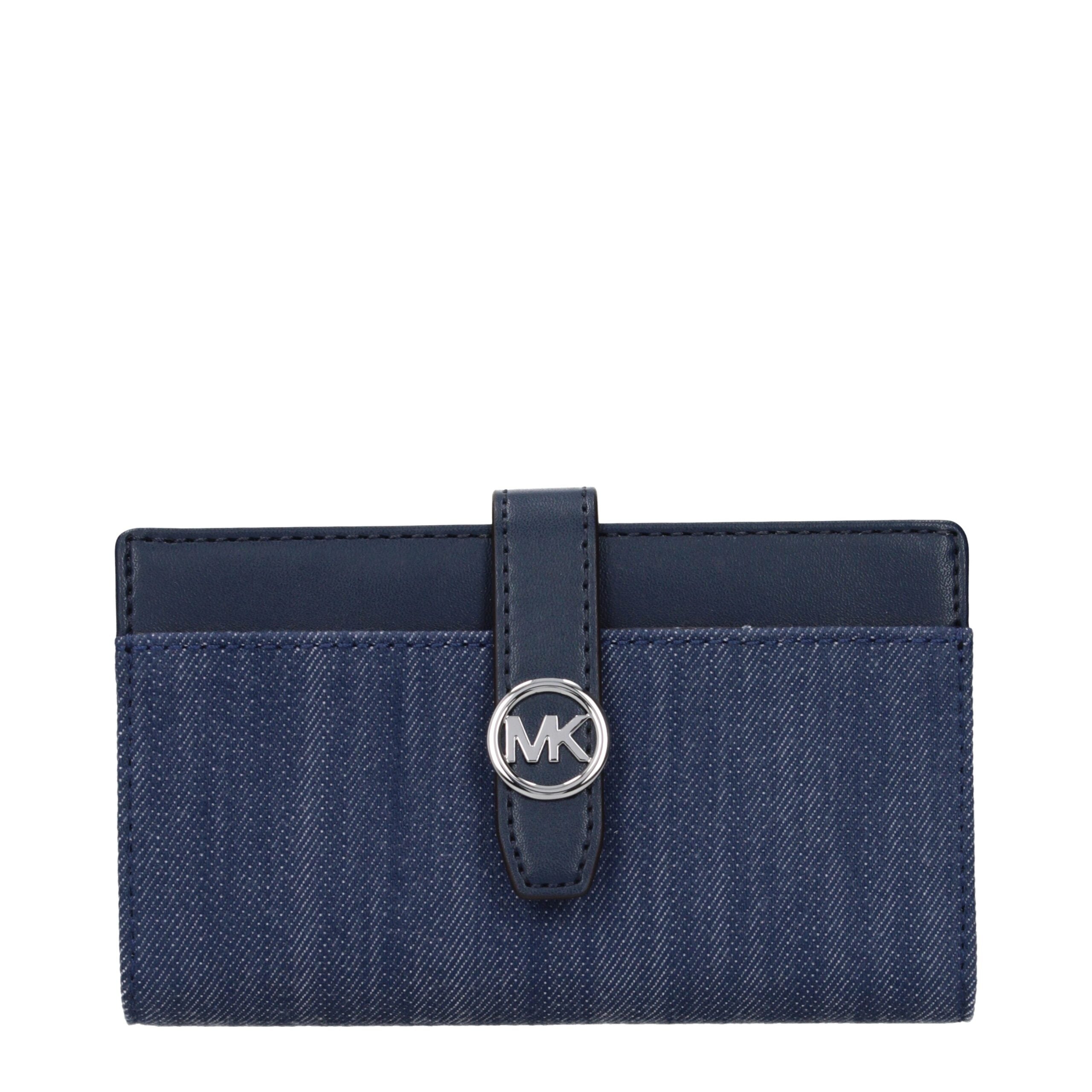 Michael Kors Blaue Stoffbörse Einheitsgröße