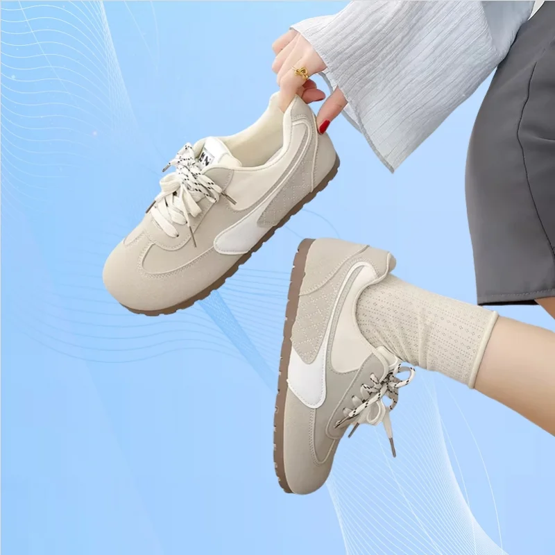 Frühling/Herbst Neue Mode Elegante Schnür-Bergsteigen-Laufschuhe Runde Kappe Bequeme/Verschleißfeste Casual-Sportschuhe