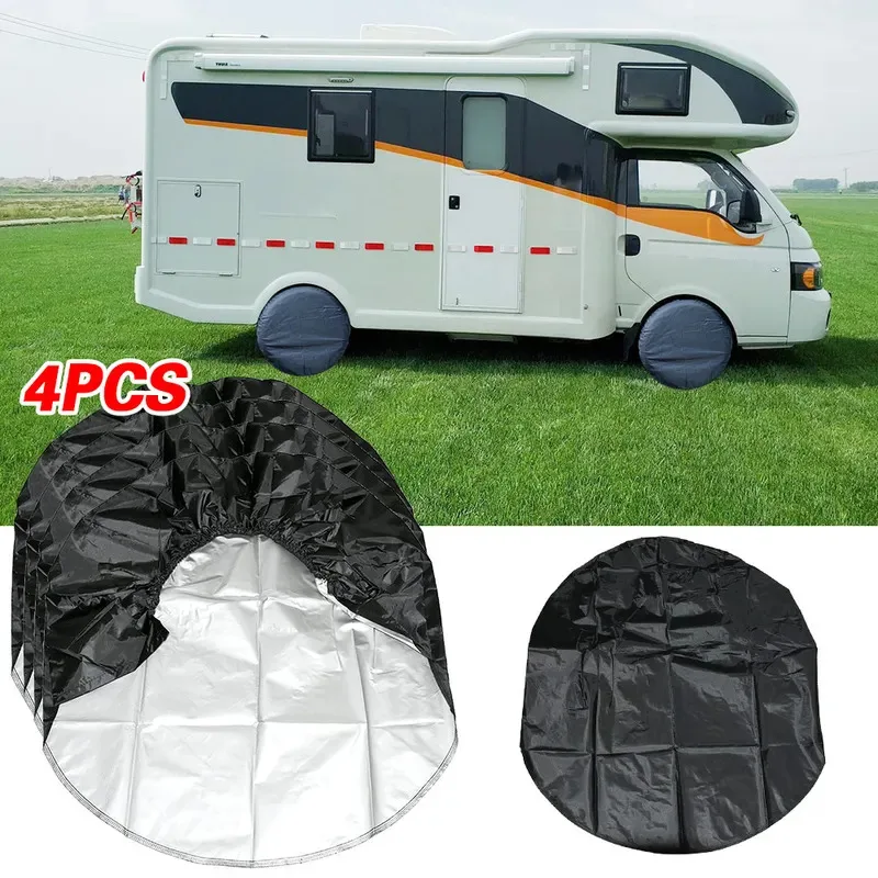 4PCS 27-32 zoll Auto Reifen Lagerung Tasche Rad Reifen Abdeckungen Fall Fahrzeug Rad Schutz für RV Lkw auto Camper Anhänger Rad Abdeckung