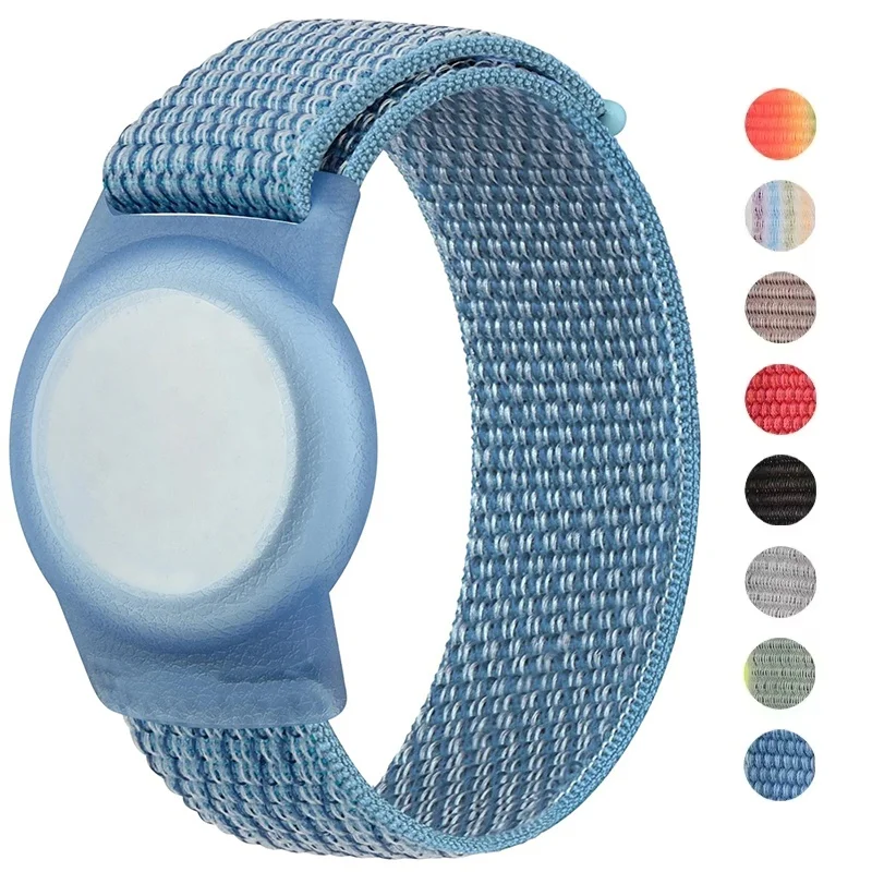 Nylon-Armband für Apple AirTags Locator, Ersatz-Kinderarmband, TPU-Anti-Kratz-Hülle, Zubehör für AirTag GPS-Tracker-Armband Image
