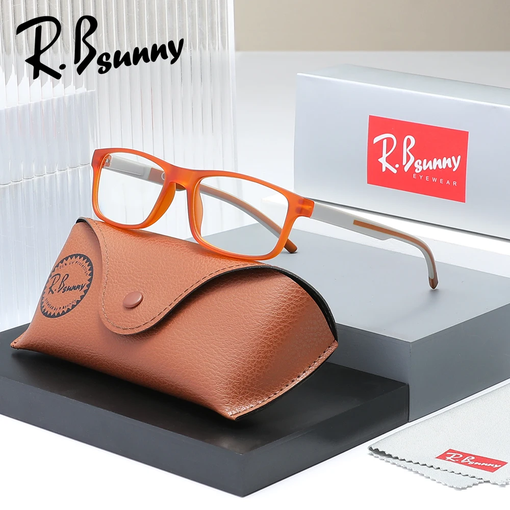 Klassische Lesebrille für Männer und Frauen, rechteckiger Rahmen, Blaulichtfilter-Brille für Senioren +1.0+1.5+2.0+2.5+3.0+3.5 Image
