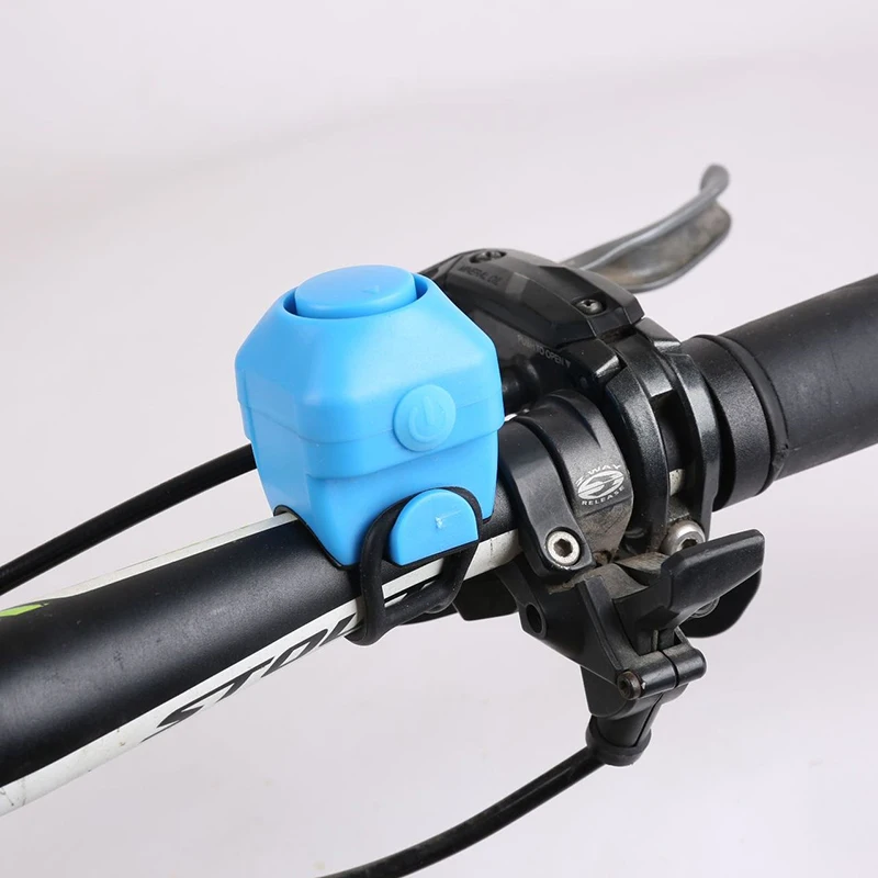 1 Stück USB-Aufladbare Fahrradklingel mit Alarm, Wasserdichte Elektrische Glocke für Mountainbikes und Rennräder, Sicherheitszubehör Image