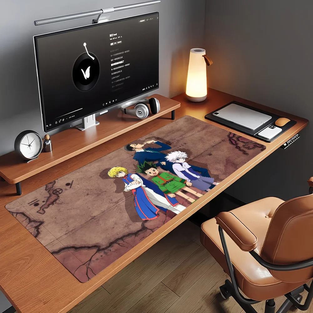 Comic Hunter x Hunter Mauspad, rutschfeste Gummi-Gamer-Balance-Computermatte, Dekoration, Schreibtischunterlage, Laptop, Büro, groß Image