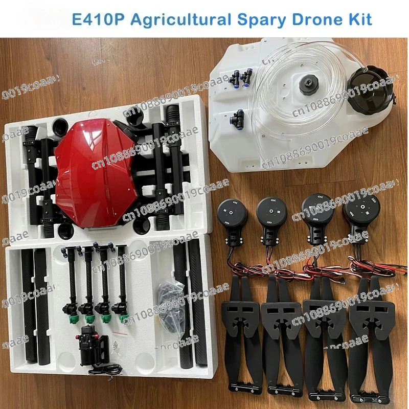 Quad Axis E410P 10 kg landwirtschaftlicher Sprühdrohnenrahmen mit Hobbywing Powertrain X8 5 Liter Wasserpumpe Image
