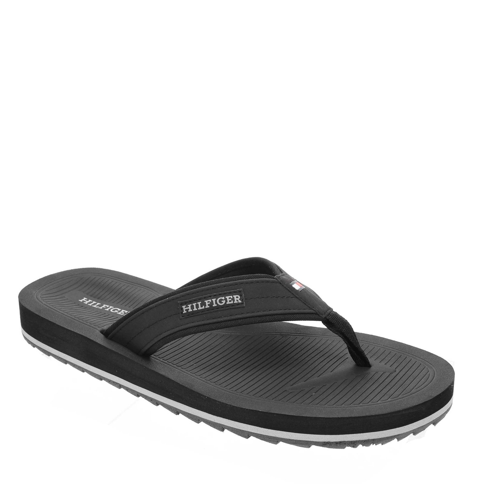 Tommy Hilfiger Orlind - Mens 13 Black Sandal Medium