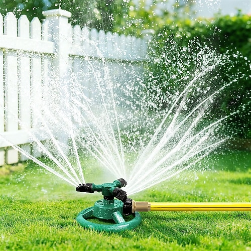irrigatori per il giardino, irrigatore rotante per prato e giardino per coprire grandi aree, irrigatori da giardino per bambini e animali domestici che giocano