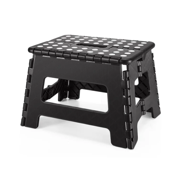 Klapphocker 22,9 cm in Hellgrau – Leichter & Stabiler Tritthocker, faltbar & platzsparend, sicherer Tritt für Küche