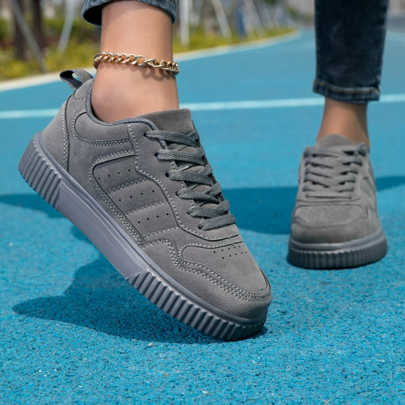 Low-Top Slip-On Skate-Schuhe im Chic-Retro-Stil, flache, lässige Paar-Modelle, vielseitig, 2026 Neu, Sportschuhe für Damen, trendig, atmungsaktiv, quadratisch
