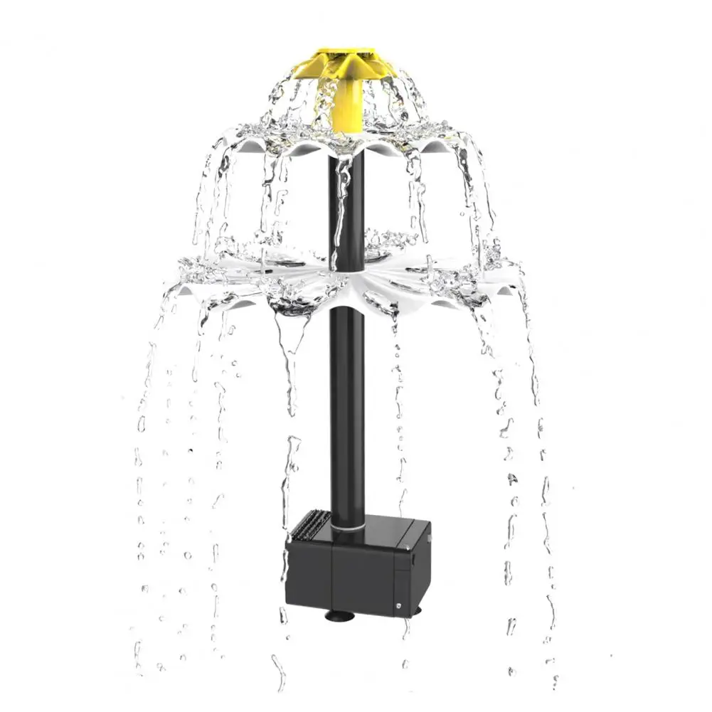 Solar-Springbrunnen für den Außenbereich, Solar-Wasserbrunnen für die Terrasse, Solar-Vogelbad-Brunnen, dreistufige Kaskaden-Wasserspiele für den Garten