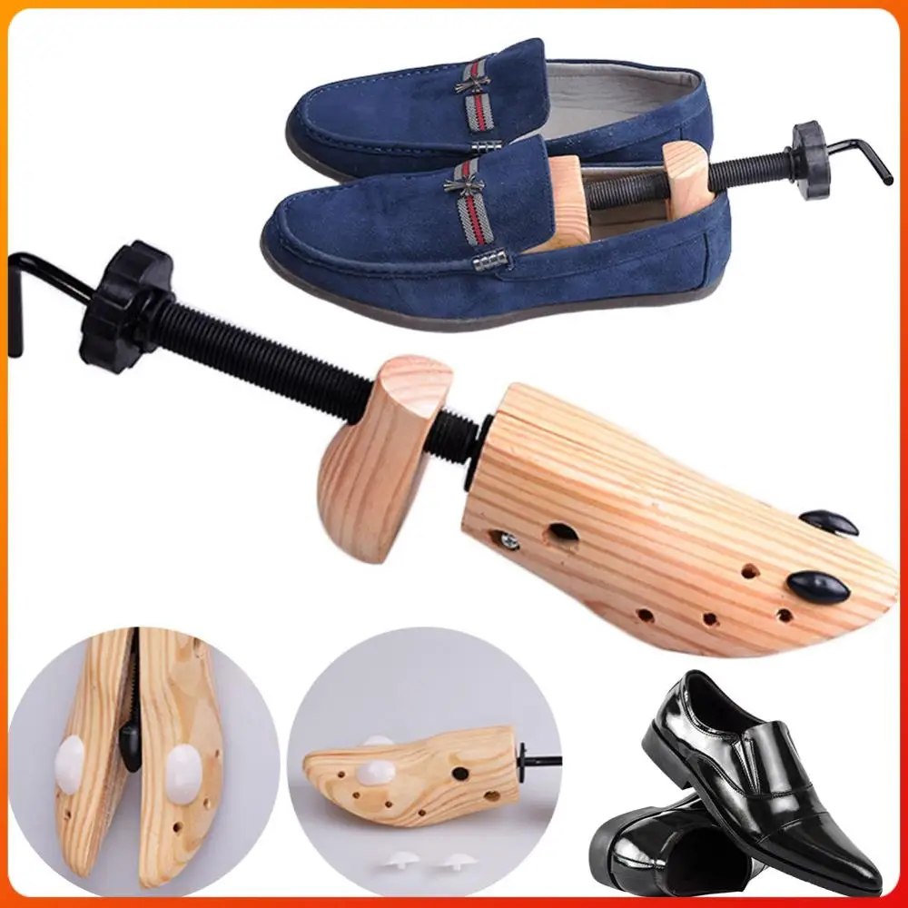 Holz-Schuhspanner mit Einstellbarer Länge und Breite, Stiefel-Expander, Professioneller Schuhdehner für Herren- und Damenschuhe