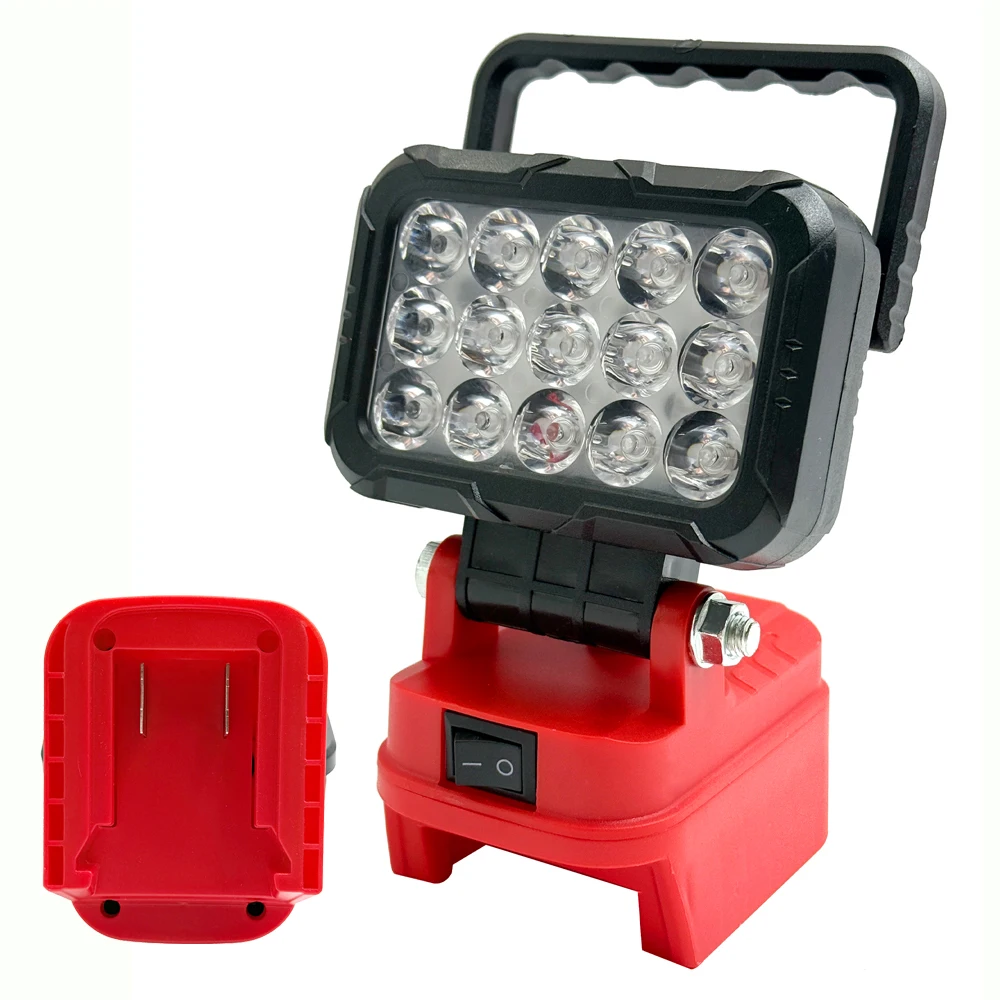 LED-Licht für Milwaukee-Akku M-18, 3 Zoll, tragbarer Scheinwerfer, kabellos, für Arbeiten im Freien, Angeln, Handnotfall-Werkzeugleuchte Image